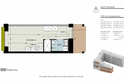 Visual presentation of the listing