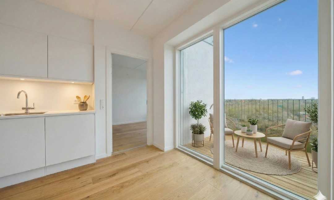 apartment Attraktiv moderne 2 værelses lejlighed med altan