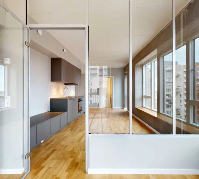 apartment Indbydende 2 værelses lejlighed med solrig altan og moderne indretning