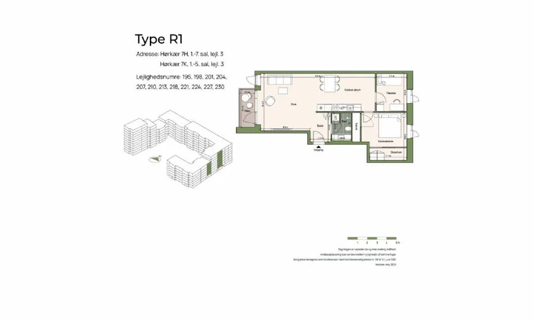 Visual presentation of the listing