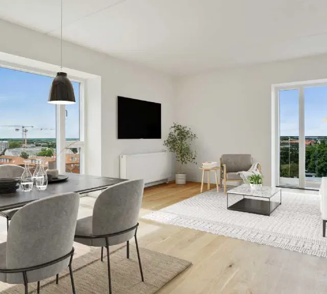 apartment Taghaverne – Stor 4-værelses lejlighed med flot udsigt over byen