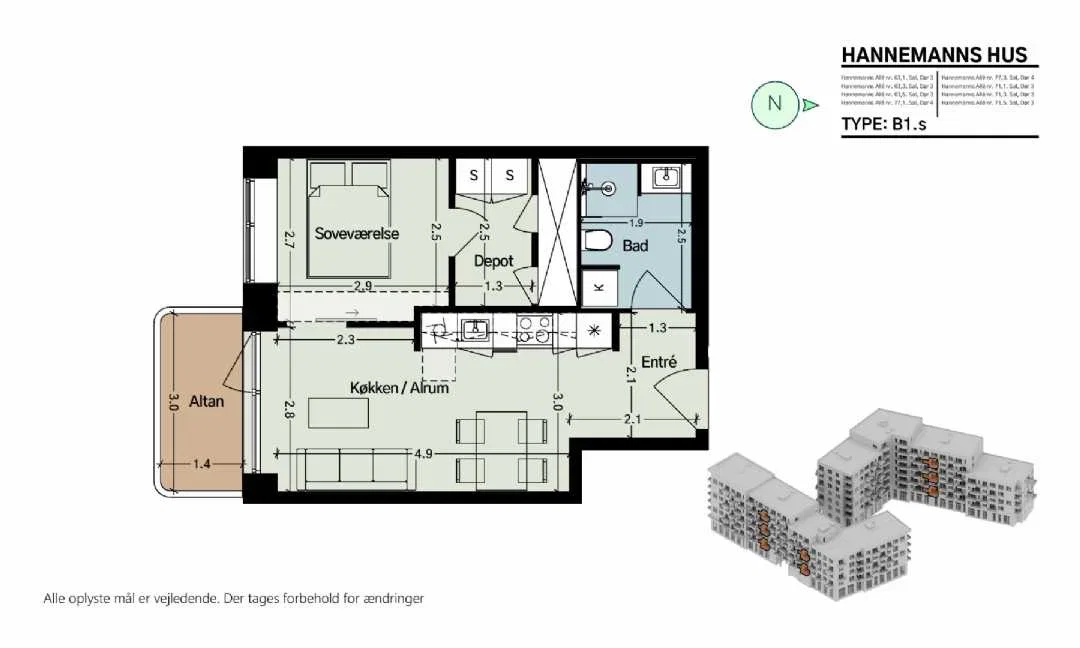 Visual presentation of the listing
