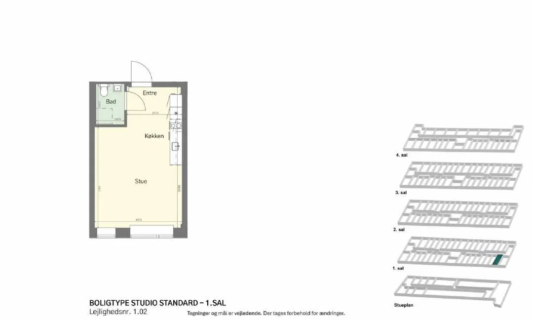 Visual presentation of the listing