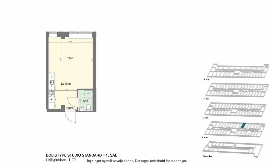 Visual presentation of the listing