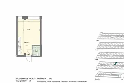 Visual presentation of the listing
