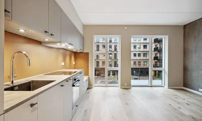 UN17 Søen - Well-designed 1-room rental apartment with west-facing balcony – Beautiful views of Fælleden’s stunning natural surroundings - Else Alfelts Vej, København S - 1