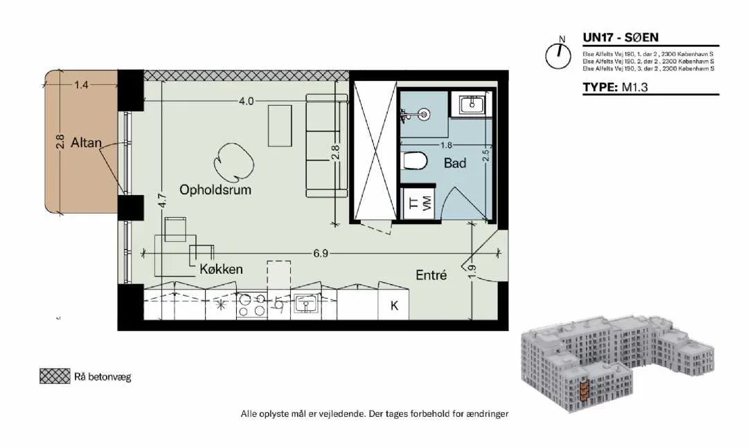 Visual presentation of the listing