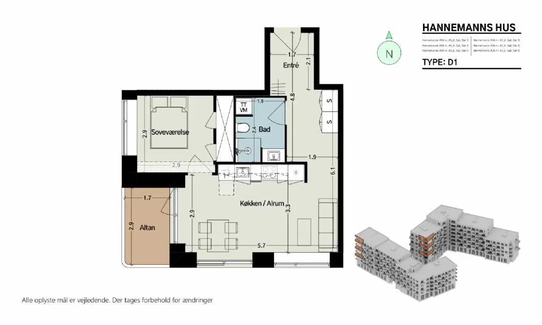 Visual presentation of the listing