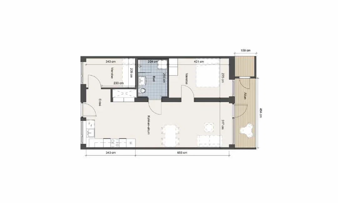 Visual presentation of the listing