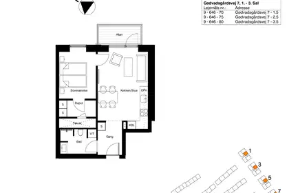 Visual presentation of the listing