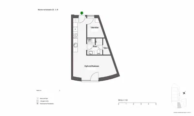Lækker 2-værelses - perfekt placeret i Odense C! - KUN 1 MÅNEDS DEPOSITUM - Munkemøllestræde, Odense C - 1