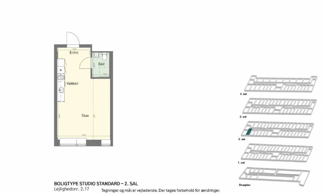 Visual presentation of the listing