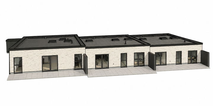 New single-storey terraced house with 3 rooms in central Skødstrup – photo 2