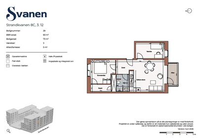 Visual presentation of the listing