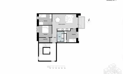 Købmandsgården-Porthuset - Lys 4 værelses lejlighed med altan i hjertet af Bagsværd - Laurentsvej, Bagsværd - 1