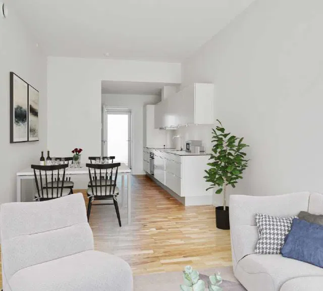 apartment Lys og rummelig fireværelses lejlighed i Bygården, Tingbjerg