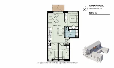 Møntmesterhus - Lækker 4-værelses lejlighed med plads til familien og en hyggestun på altanen - Tomsgårdsvej, København NV - 1