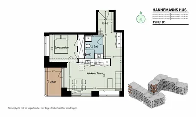 Stilren lejlighed i attraktive Ørestad Syd med altan - Hannemanns Allé, København S - 1