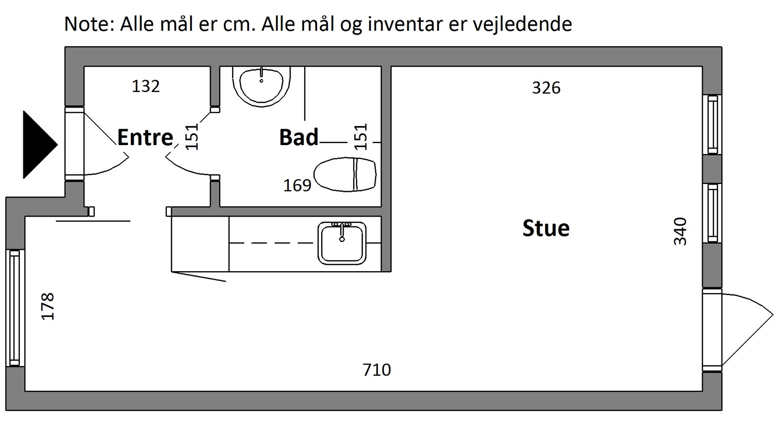 Visual presentation of the listing