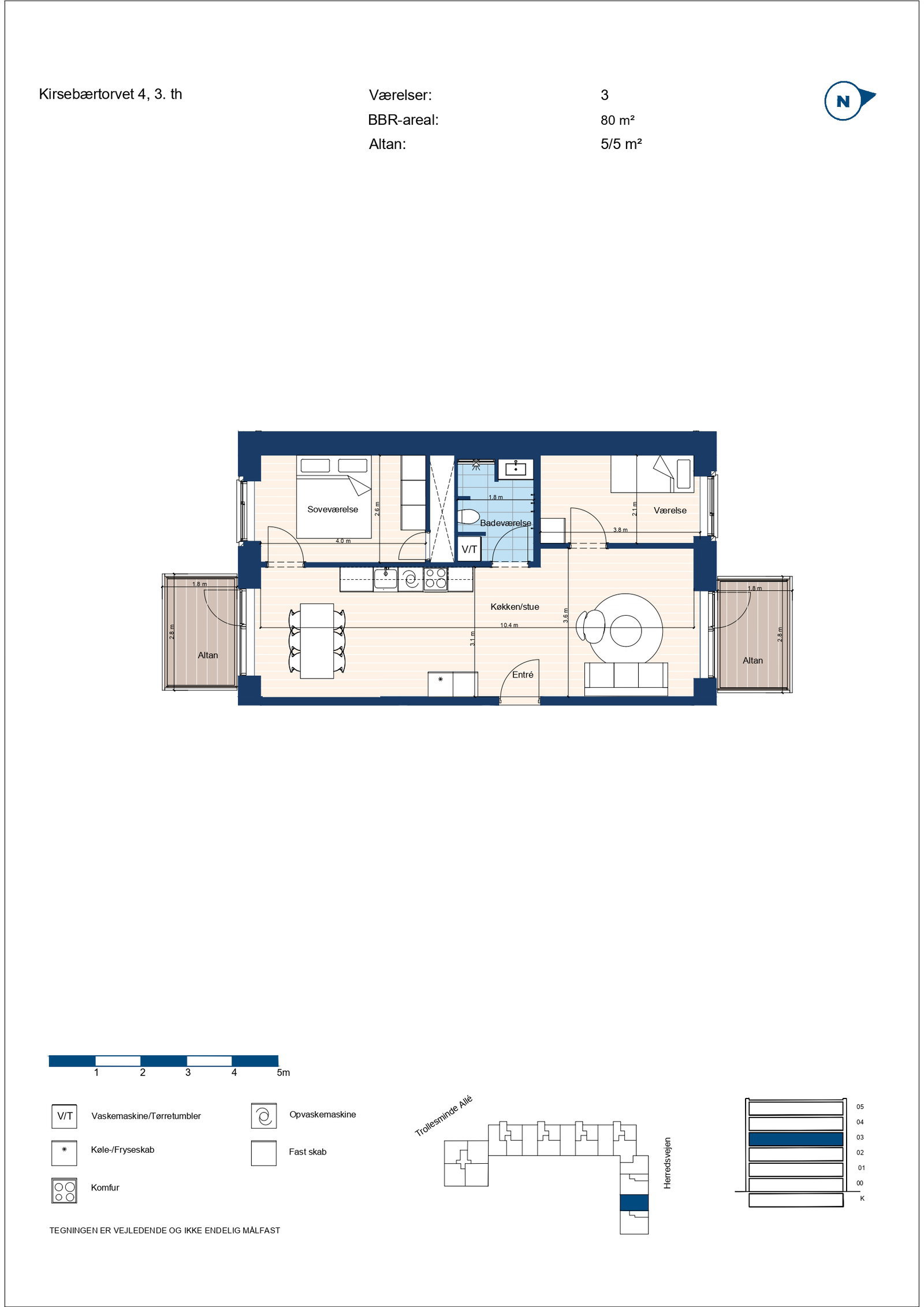 Visual presentation of the listing