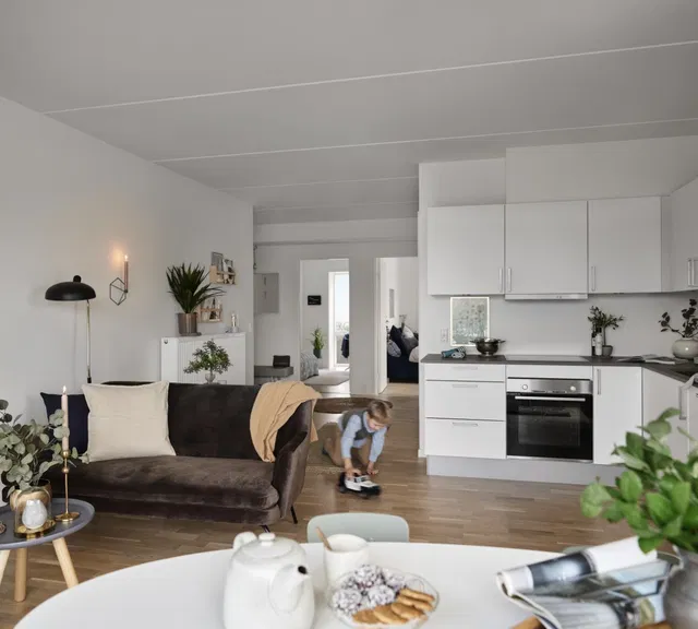 apartment Vestvendt køkken-alrum med hyggelig terrasse