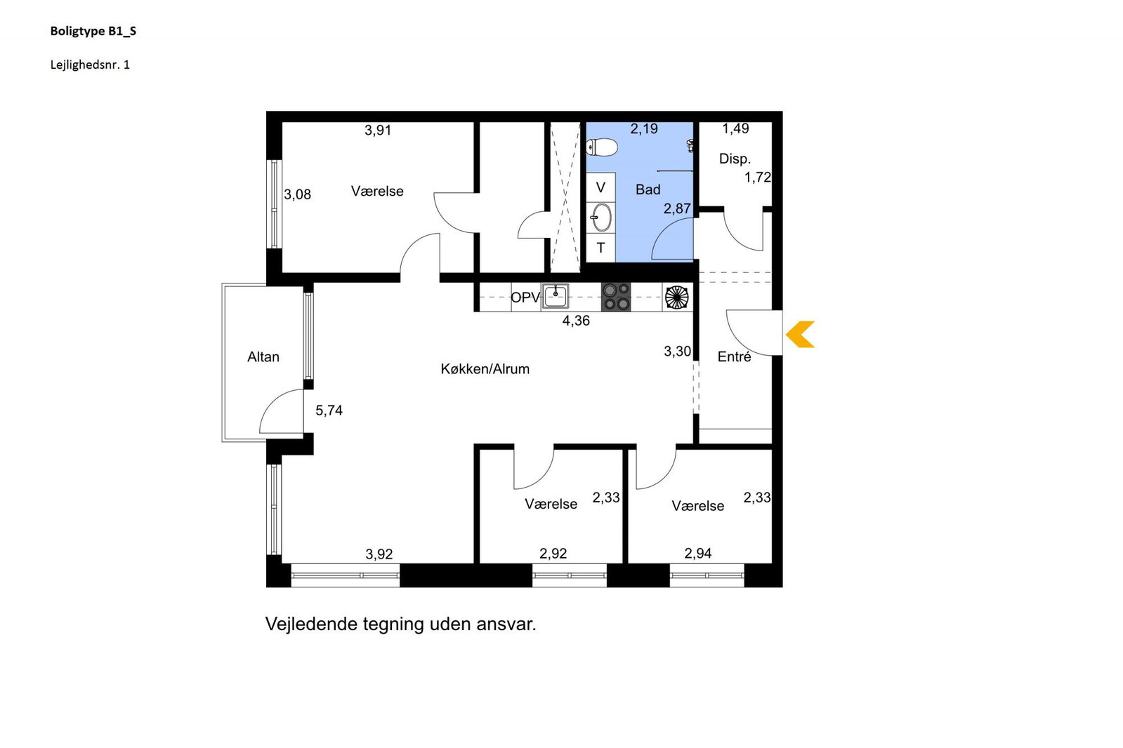 Visual presentation of the listing