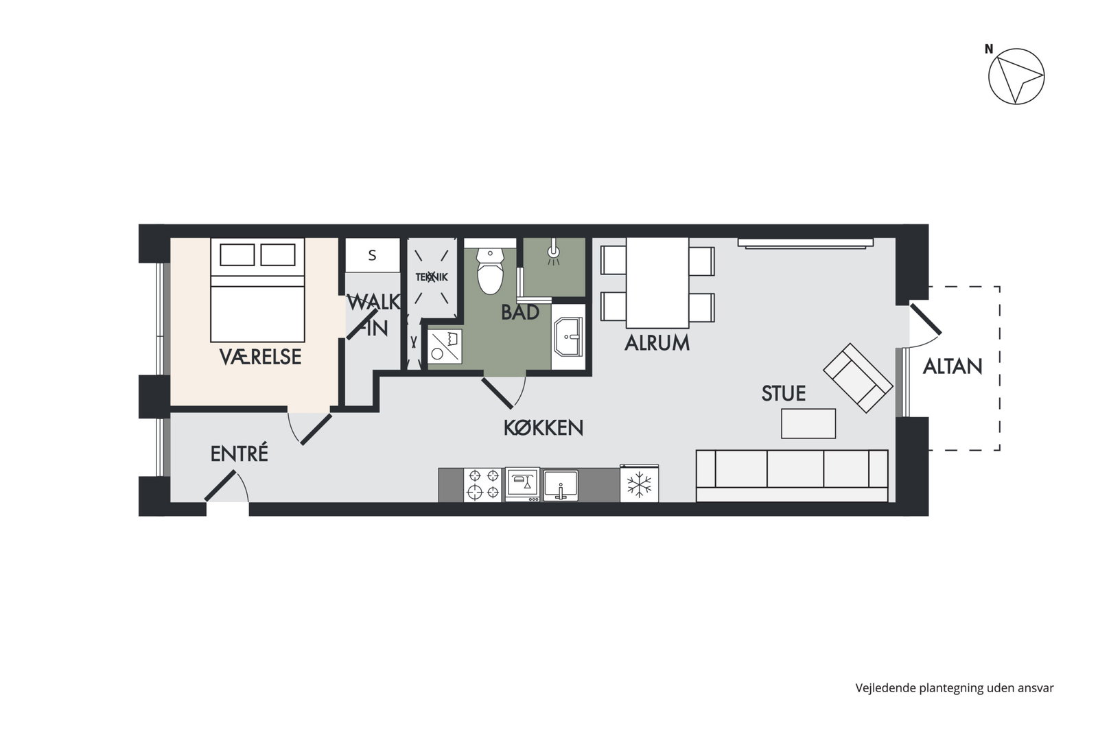 Visual presentation of the listing