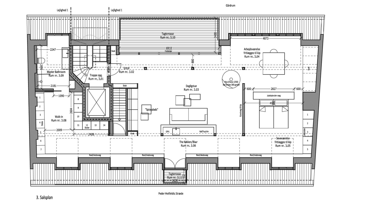 Visual presentation of the listing