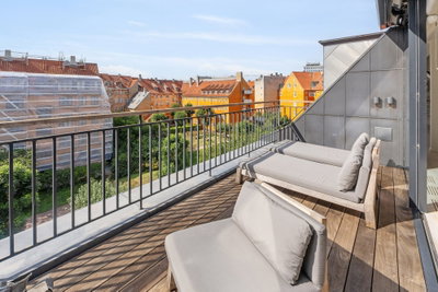 Historisk penthouse med privat tagterrasse og parkering - Peder Hvitfeldts Stræde, København K - 3