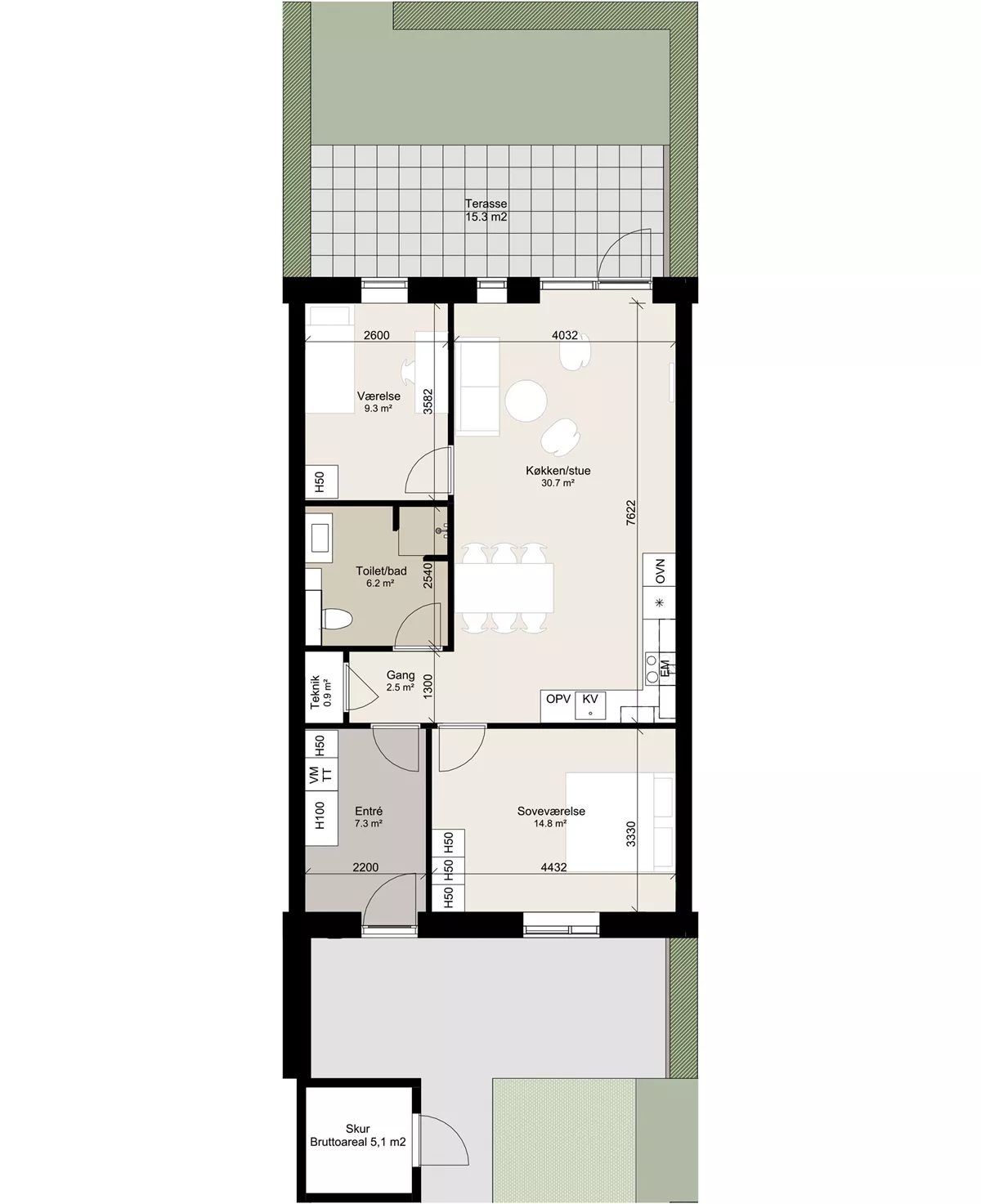 Visual presentation of the listing