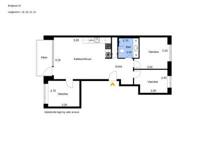 Visual presentation of the listing