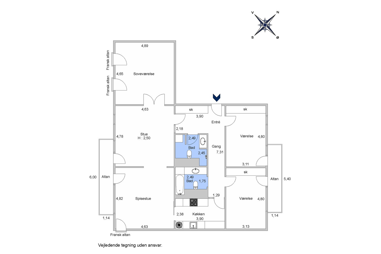 Visual presentation of the listing