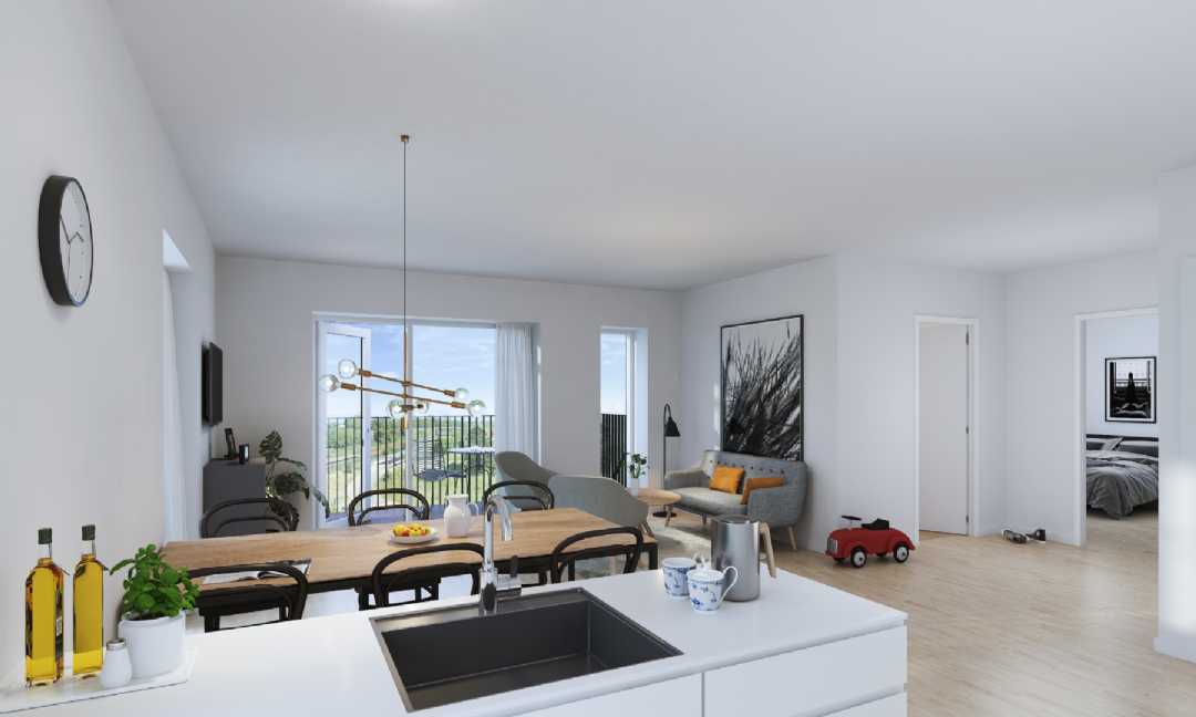 apartment Teglværkskanten - Rummelig 3-værelses lejlighed med terrasse