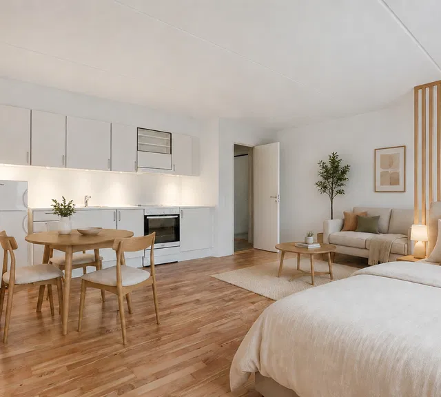 apartment 1-værelses lejlighed tæt på uddannelsessteder