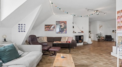 Lys penthouse med pejs nær Metro og Kastellet - Trondhjemsgade, København Ø - 2