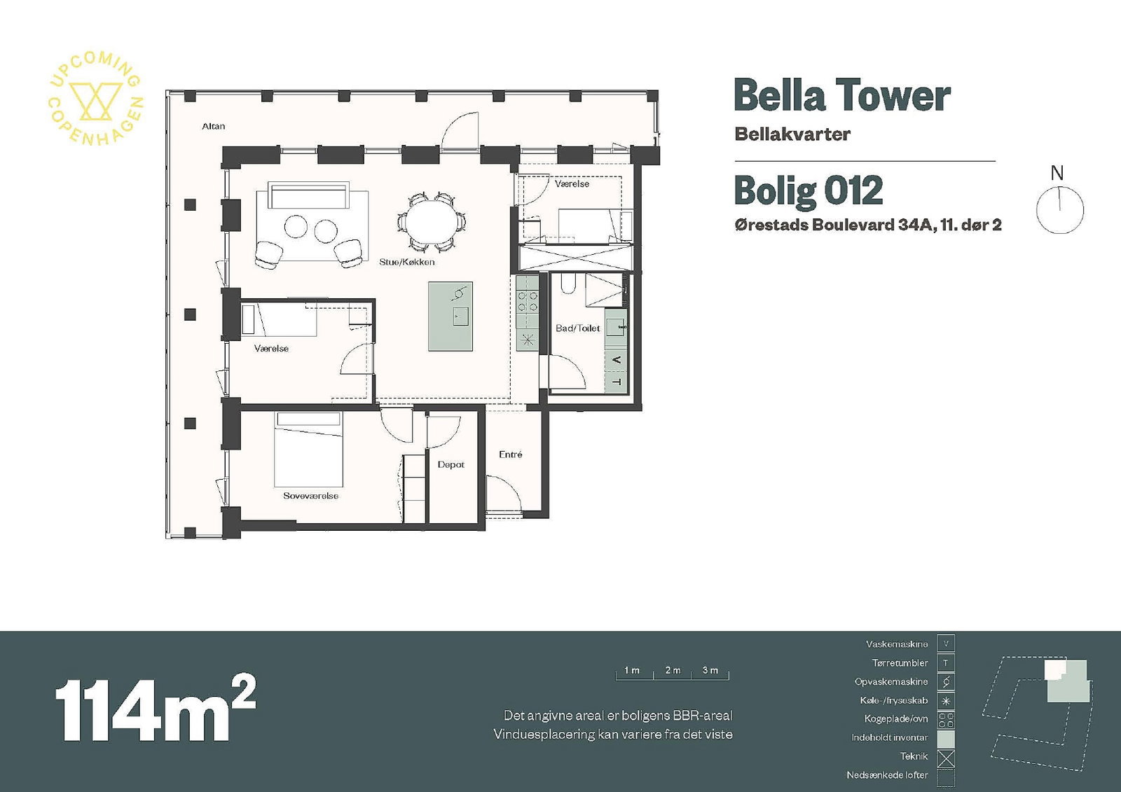 Visual presentation of the listing