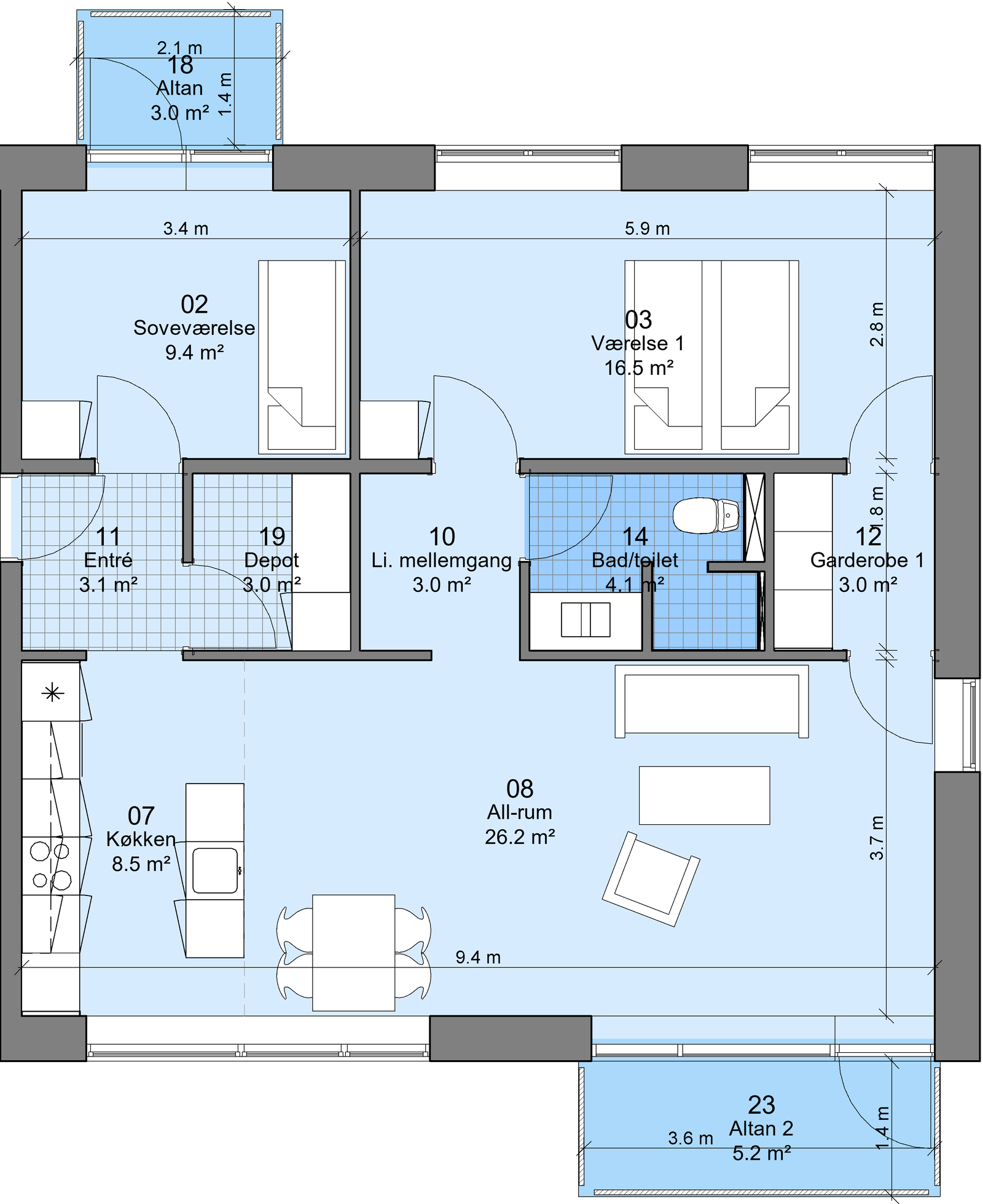 Visual presentation of the listing