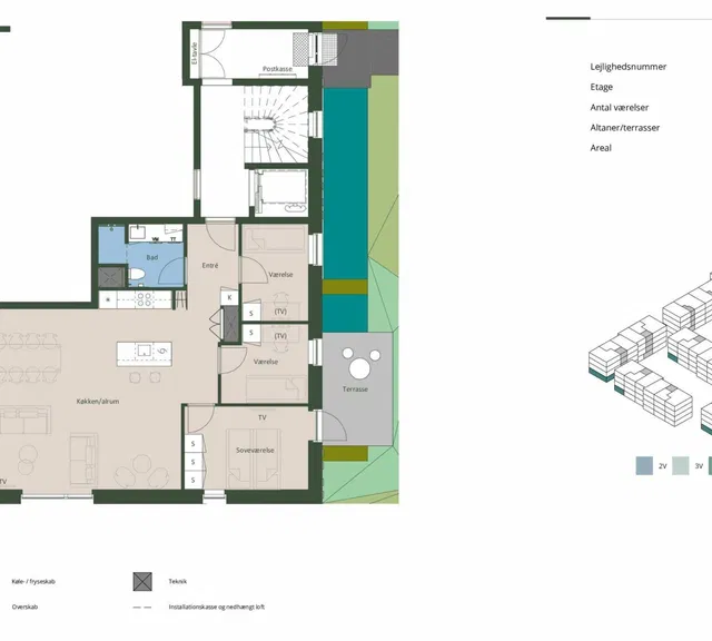 apartment Lækker lejlighed på 105 m2