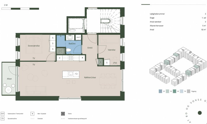 Lækker lejlighed på 92 m2 - Frøstjernestræde, Hedehusene - 0