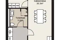 Visual presentation of the listing