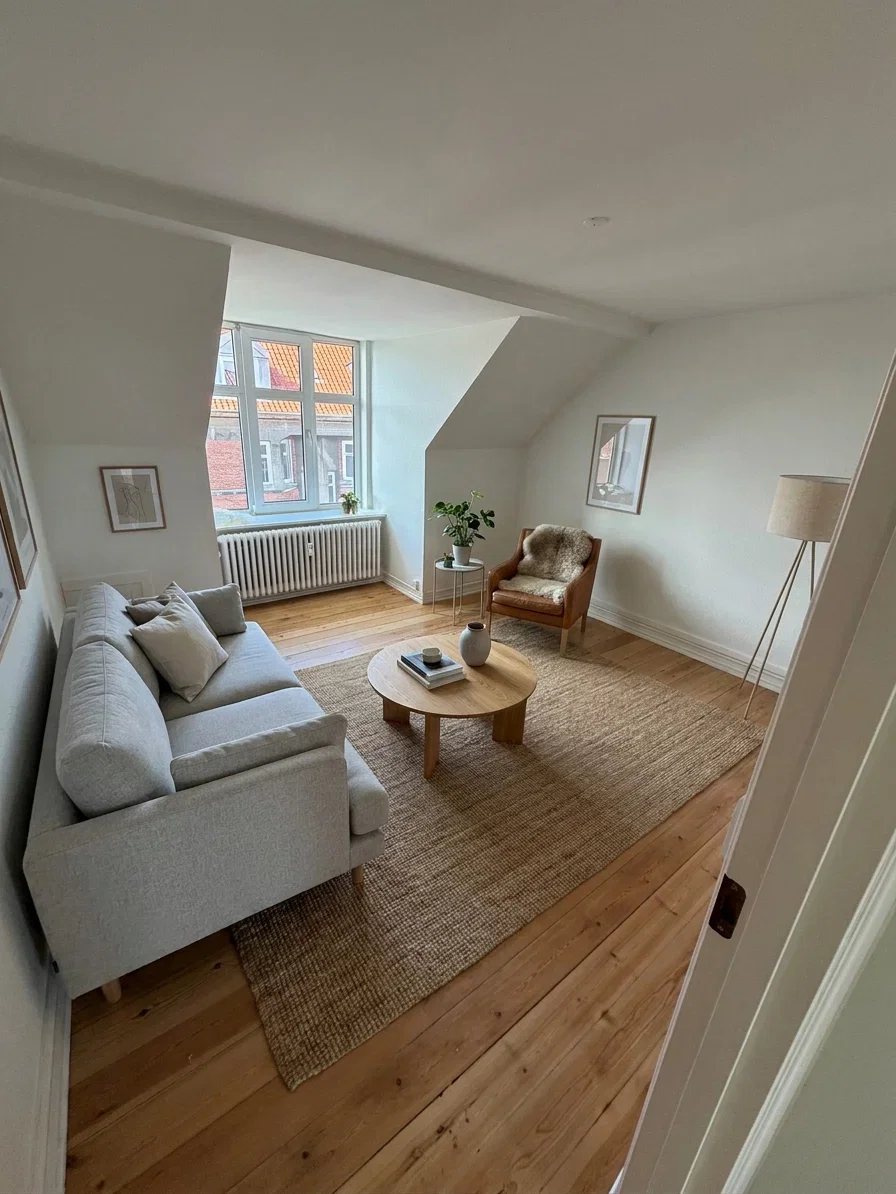 apartment Lys og indbydende 2-værelses på 61 m2 med udsigt og helt nyt køkken.