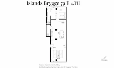 Fantastic 2-Room Rental Apartment in A-Huset with Water Views - Islands Brygge, København S - 1