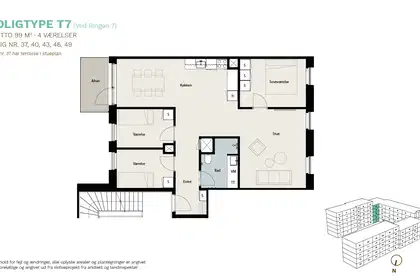Visual presentation of the listing