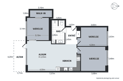 Visual presentation of the listing