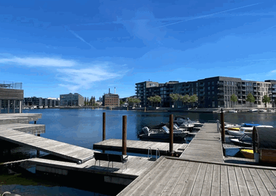 Lys 4 værelses med sydvendt altan og udsigt til havnen - Frederikskaj, København SV - 2