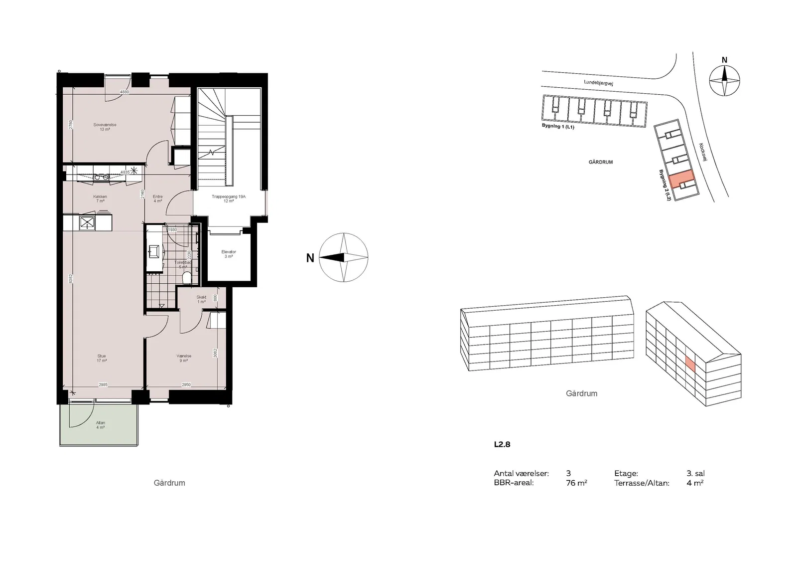 Visual presentation of the listing