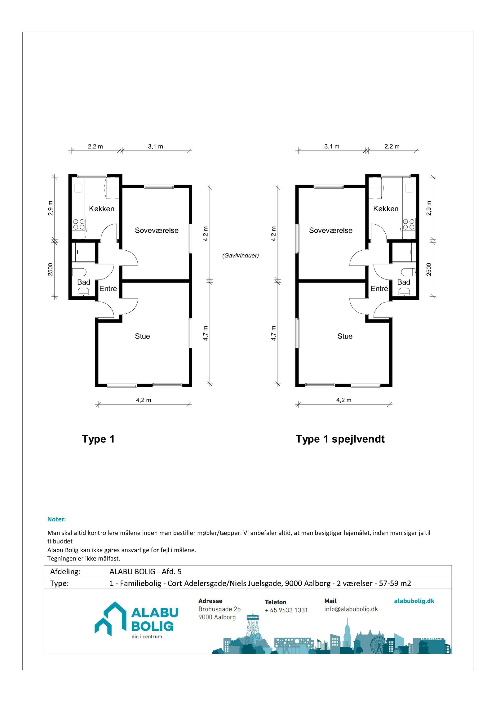 Visual presentation of the listing