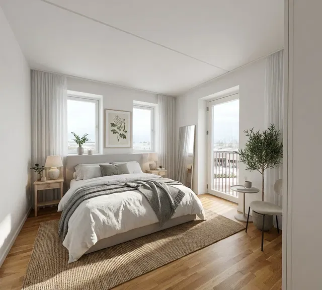 apartment 3-værelses lejlighed med altan i Hillerød