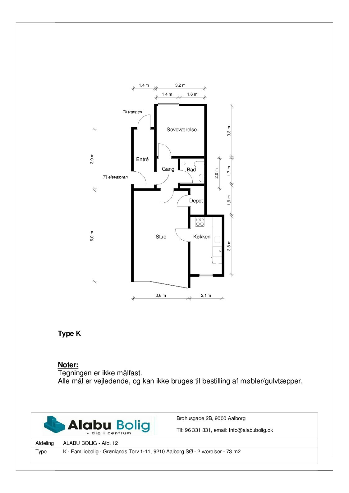 Visual presentation of the listing