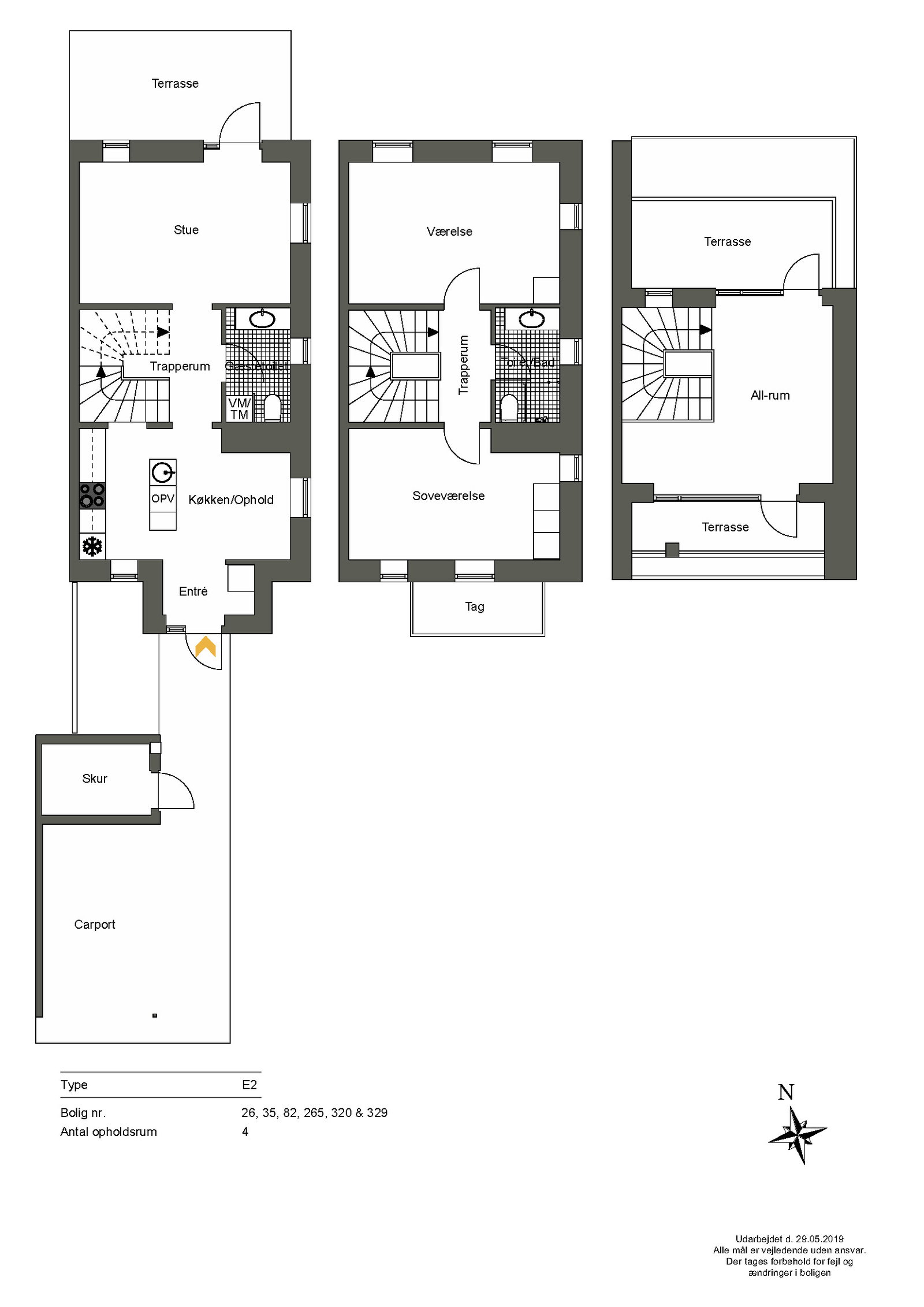 Visual presentation of the listing